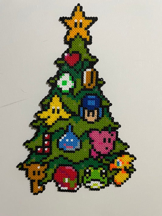 Retro game Christmas tree